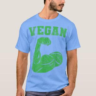 Camiseta Vegan Power Vegetarian Planta Músculo Bodybuilding