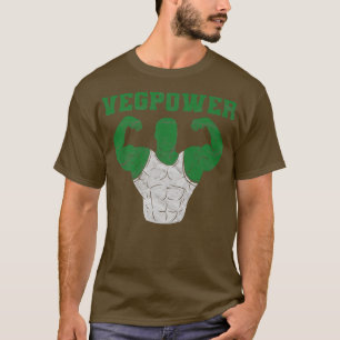 Camiseta Vegan Power Vegetarian Planta Músculo Bodybuilding