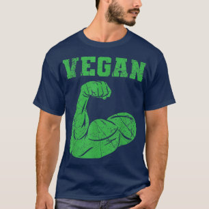 Camiseta Vegan Power Vegetarian Planta Músculo Bodybuilding