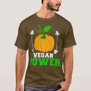 Camiseta Vegan Power Vegetarian Plantas de calabaza