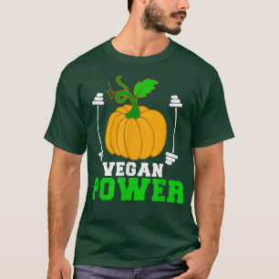 Camiseta Vegan Power Vegetarian Plantas de calabaza