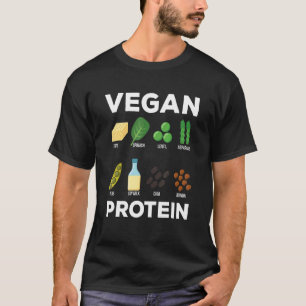 Camiseta Vegan Protein Vegetarian Plantas Basadas en Di