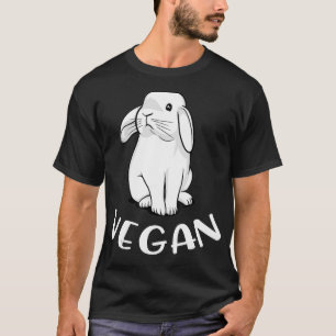 Camiseta Vegan Rabbit Bunny Funny Vegetarian Mascota