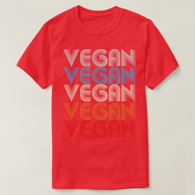Camiseta Vegan Retro (Diseño del anverso)