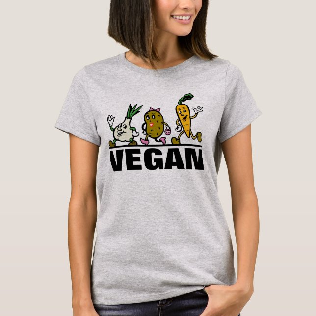 CAMISETA VEGAN RETRO T-SHIRTS TEES (Anverso)