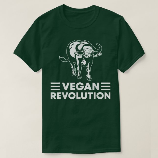 Camiseta Vegan Revolution Buffalo  (Diseño del anverso)