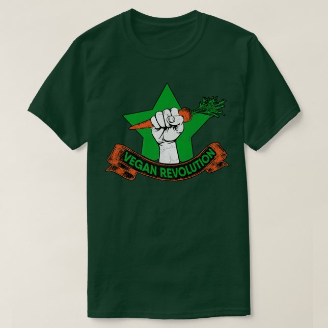Camiseta Vegan Revolution Plant Vegetarian Diet Veganism  (Diseño del anverso)