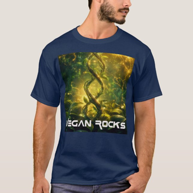 CAMISETA VEGAN ROCKS (Anverso)