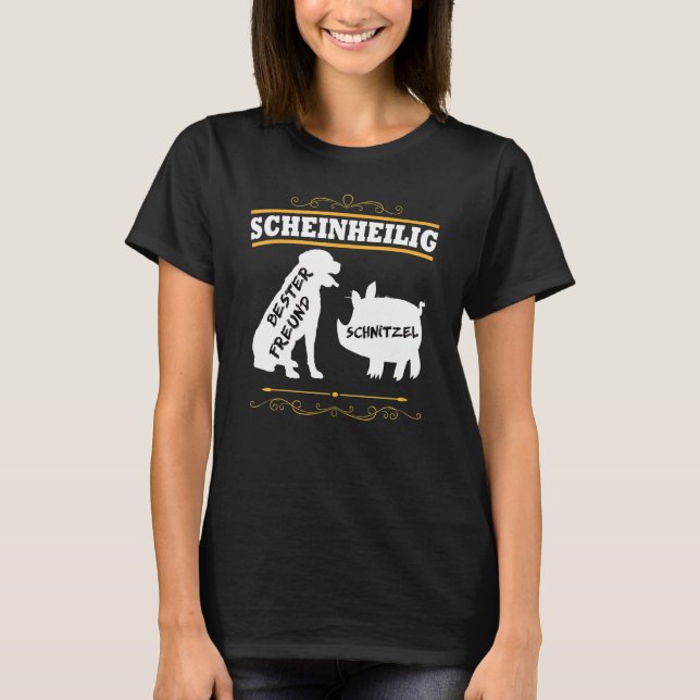 Camiseta Vegan Scheinheilig Protección de los animales Dere (Anverso)
