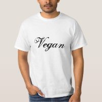 Vegan Slogan.Blanco y negro.Personalizado