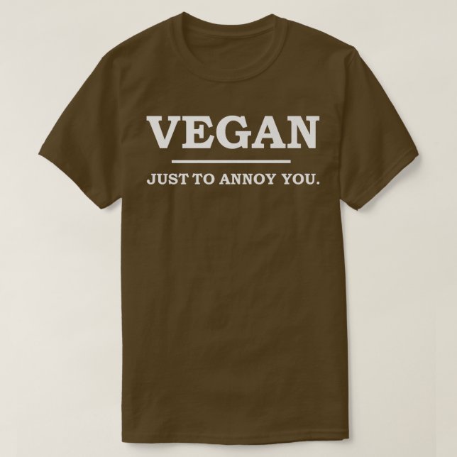 Camiseta Vegan sólo para fastidiarte (Diseño del anverso)