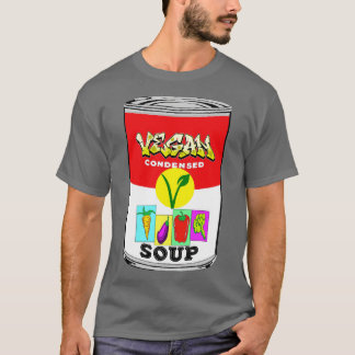 Camiseta Vegan Soup Can 2 by LowEndGraphics