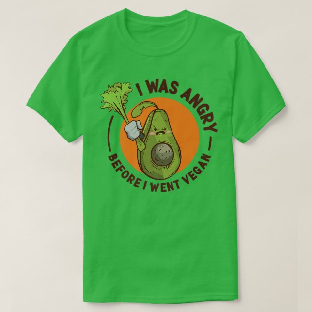 Camiseta Vegan Soy Aguacate Broccoli Basado En El Estilo De (Diseño del anverso)