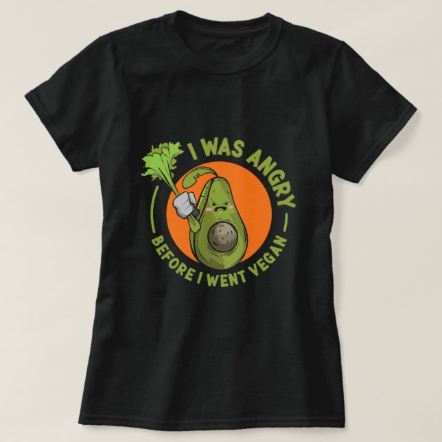 Camiseta Vegan Soy Aguacate Broccoli Basado En El Estilo De (Diseño del anverso)