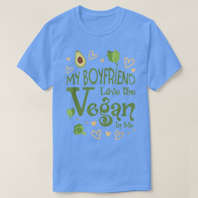 Camiseta Vegan Soy Aguacate Broccoli Basado En El Estilo De (Diseño del anverso)