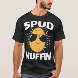 Camiseta Vegan Spud Muffin Vegetarian Planta De Papa Basado