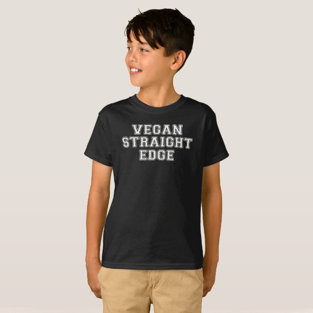 Camiseta Vegan Straight Edge (Anverso completo)