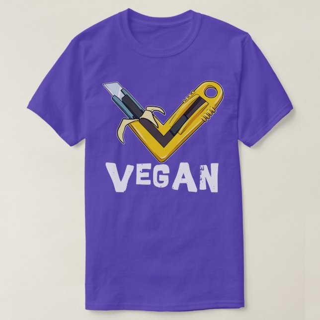 Camiseta Vegan T Veggie Banana Knife s and Gifts (Diseño del anverso)