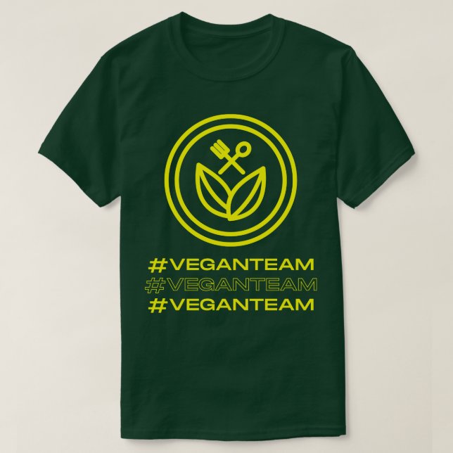 Camiseta Vegan Team Vegan 1 (Diseño del anverso)