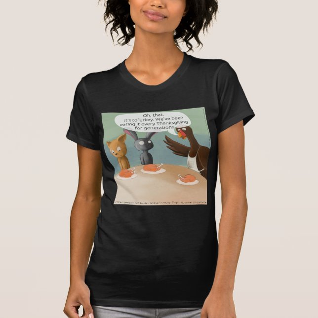 Camiseta Vegan Thankscome Funny (Anverso)