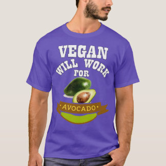 Camiseta Vegan trabajará para aguacate