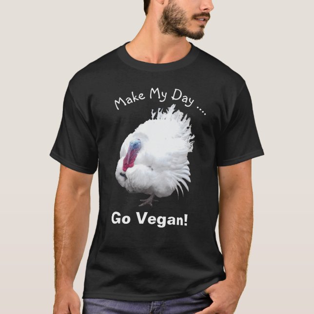 Camiseta Vegan Turquía hace mi día (Anverso)
