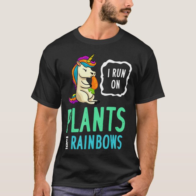 Camiseta Vegan Unicorn Gift Veggie Vegetable Planta (Anverso)