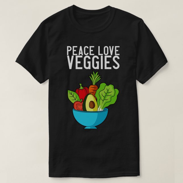 Camiseta Vegan Vegetables Bowl (Diseño del anverso)