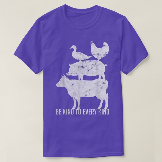 Camiseta Vegan Vegetarian  Be Kind To Every Kind Gift  (Diseño del anverso)