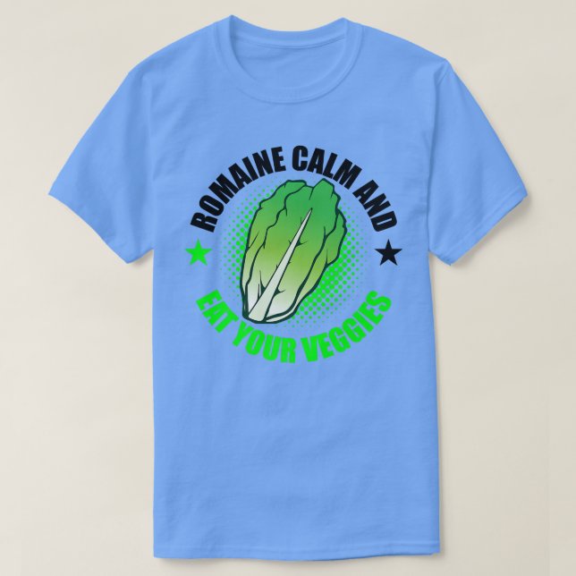 Camiseta Vegan Vegetarian Gardening Romaine Calm Pun Premiu (Diseño del anverso)