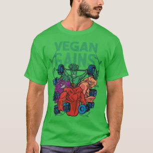 Camiseta Vegan Vegetarian Paprika Bodybuilding Brokkoli Car