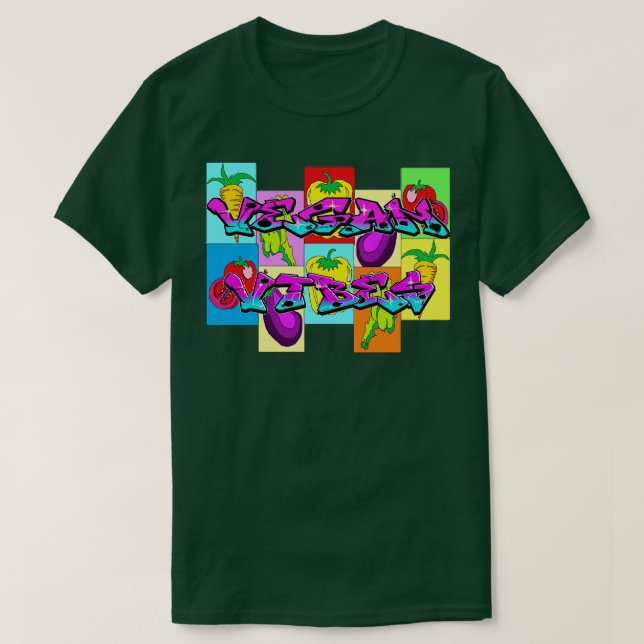 Camiseta Vegan vibes 2 (Diseño del anverso)