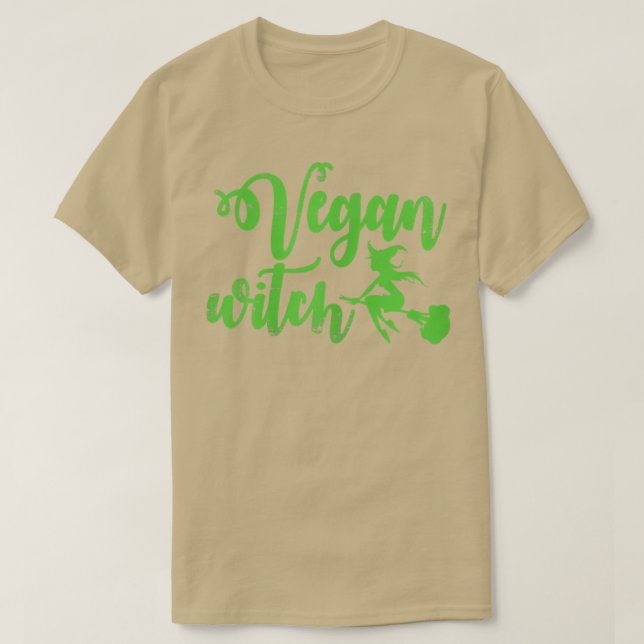 Camiseta Vegan Witch Funny Halloween (Diseño del anverso)