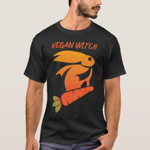 Camiseta Vegan Witch Rabbit Carrot Animal Rights