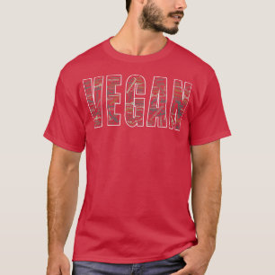 Camiseta Vegan Word Cloud Sustainability Planta Basada en P
