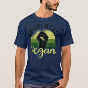 Camiseta Vegan y Vegetariana Funny Absolutamente V