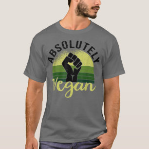 Camiseta Vegan y Vegetariana Funny Absolutamente V