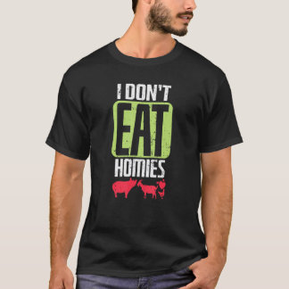 Camiseta Vegan, yo no como a las casas