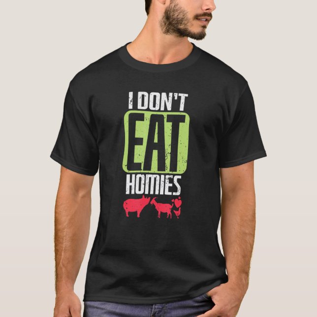 Camiseta Vegan, yo no como a las casas (Anverso)