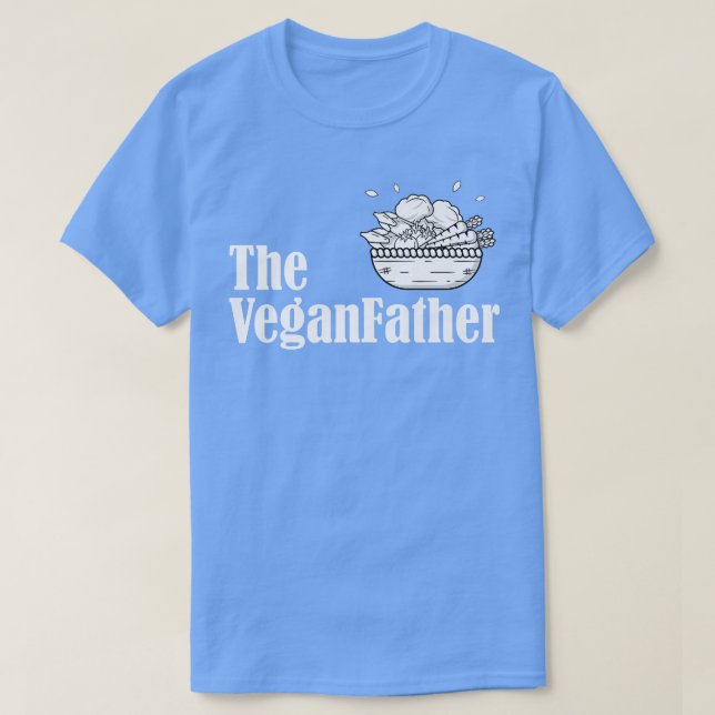 Camiseta Veganfather Vegan Raw Food Dad Funny Plant Bas (Diseño del anverso)