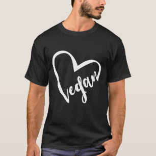 Camiseta Veganism Corazón Amor Vegetación Plant Diet Blanco