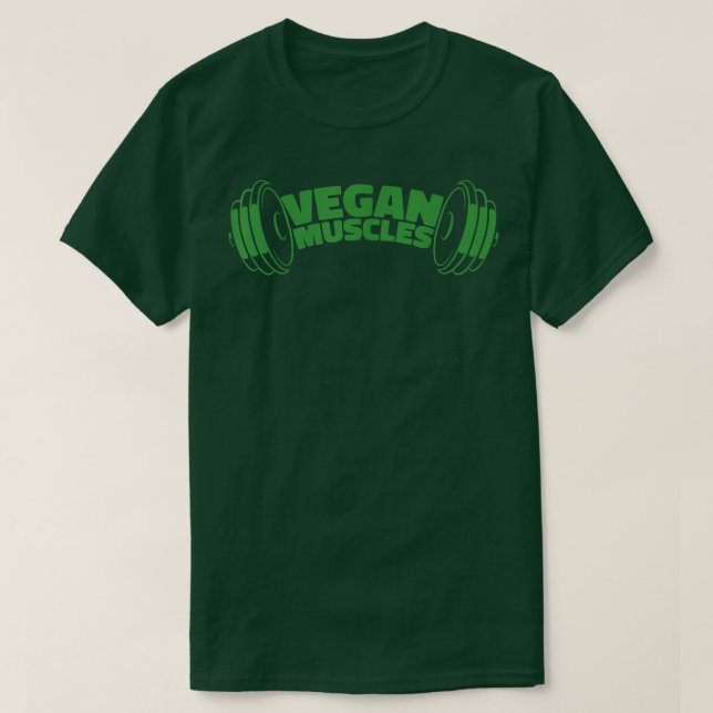 Camiseta Veganismo Músculos Plantar Vida Vegan (Diseño del anverso)