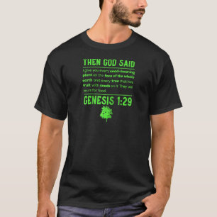 Camiseta Veganismo Vegan Y Entonces Dios Dijo Que Los Hombr