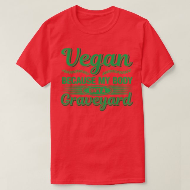 Camiseta Veganismo vegetariano vegetariano vegan sin carne  (Diseño del anverso)