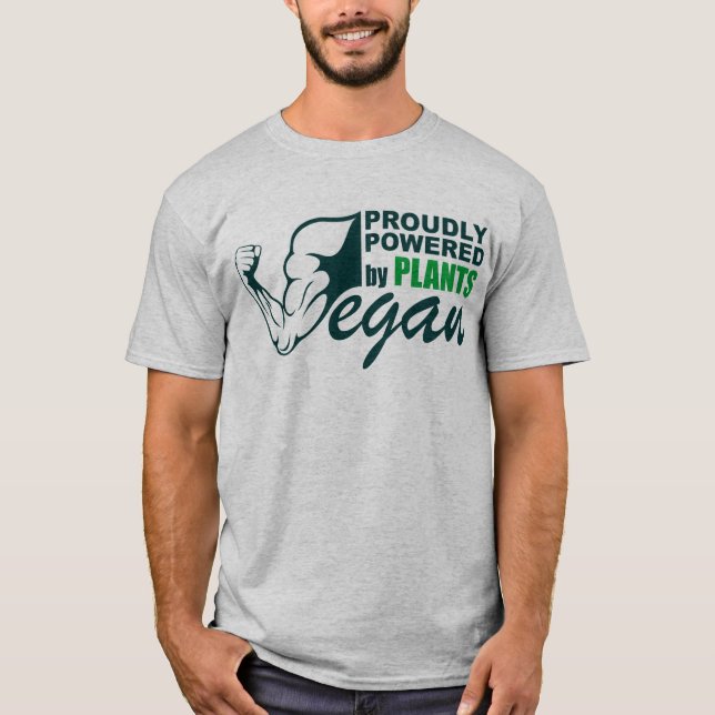 Camiseta Vegano: Accionado orgulloso por las plantas (Anverso)