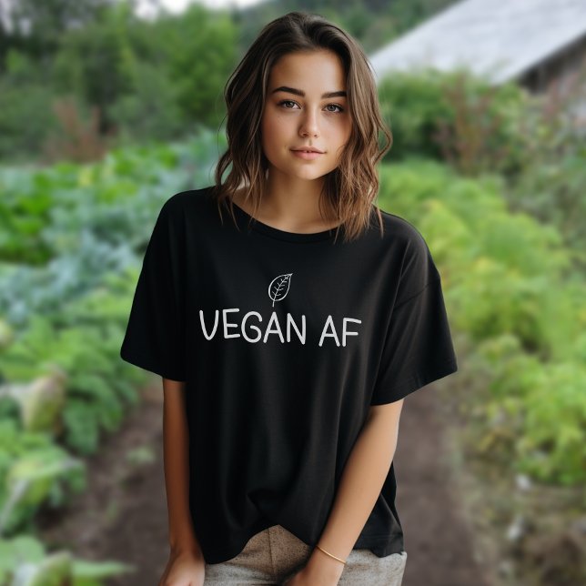 Camiseta Vegano AF Minimalista (Subido por el creador)