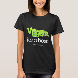 Camiseta Vegano. Como un jefe