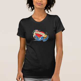 Camiseta VEGANO en estilo clásico del tatuaje del corazón