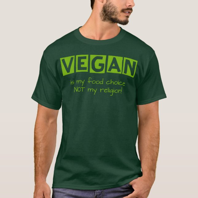 Camiseta Vegano Es Mi Opción De Comida amigo (Anverso)