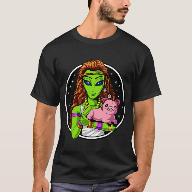 Camiseta Vegano extraterrestre (Anverso)